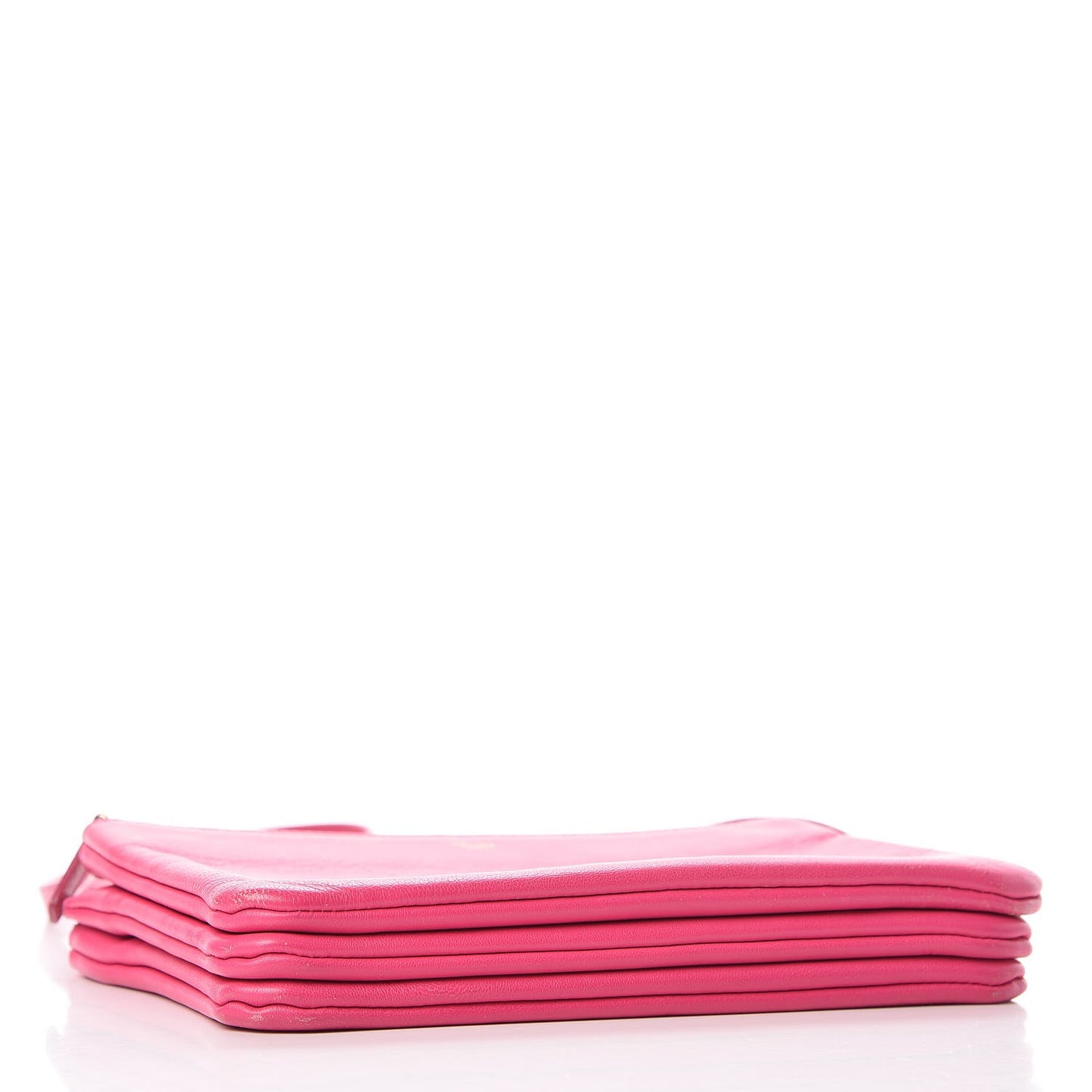 Lambskin Small Trio Crossbody Bag Fluo Fuchsia