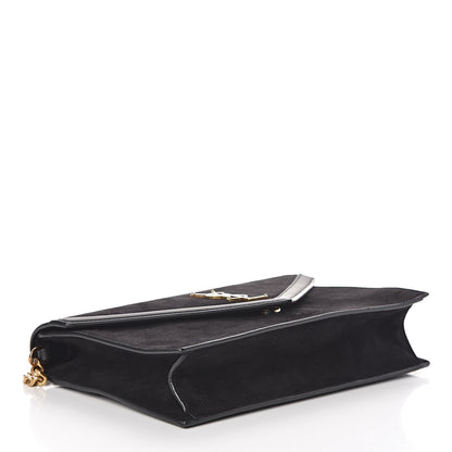 Saint Laurent Suede Calfskin Monogram Le Sept Chain Bag Black 4 of 8
