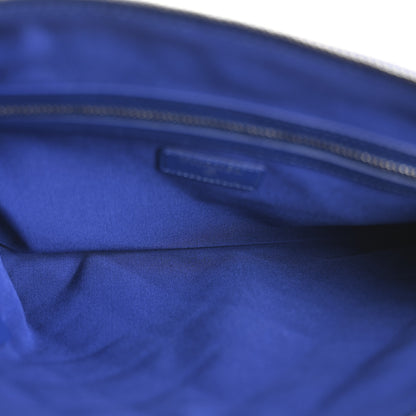 Chanel Lambskin Quilted Medium Cosmetic Case Blue 5 of 9