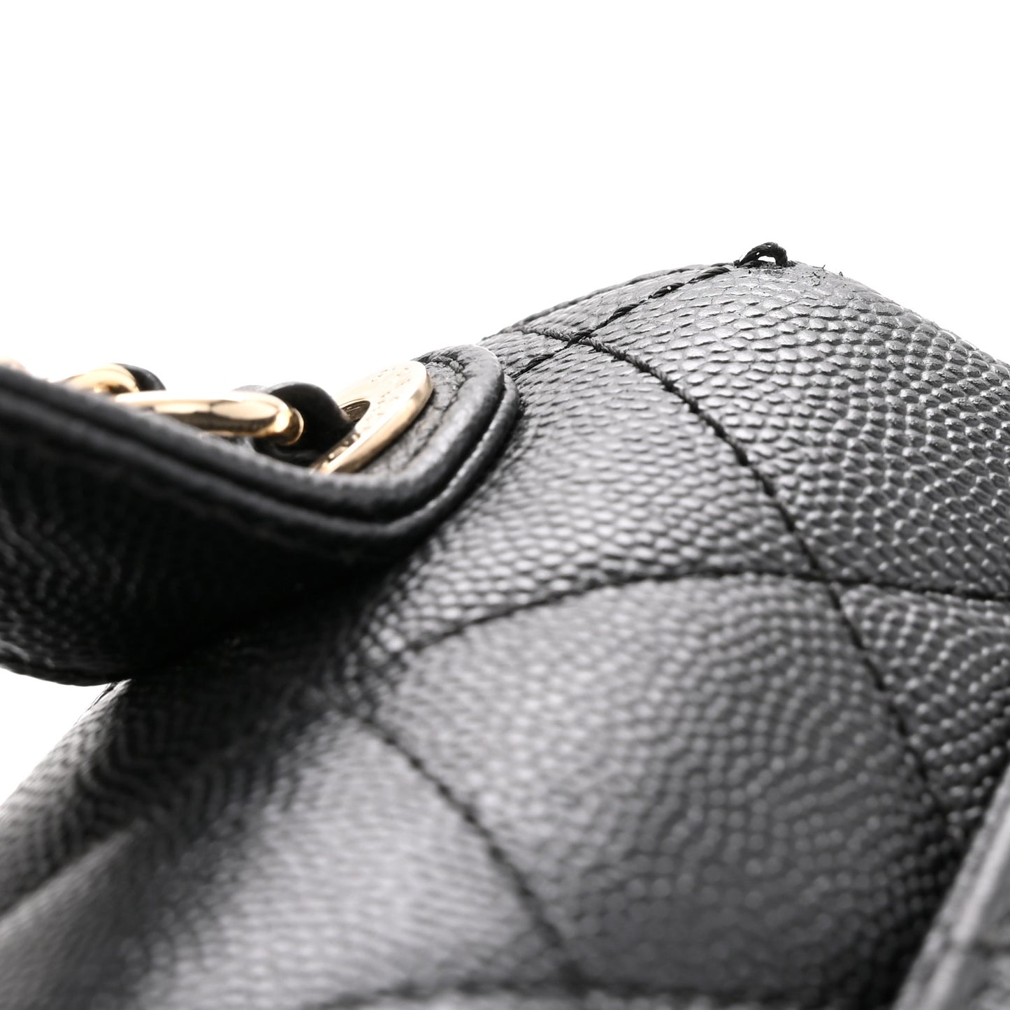 Caviar Quilted Small Business Affinity Flap Black