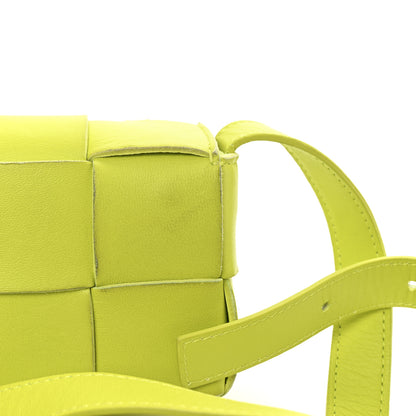 Bottega Veneta Lambskin Maxi Intrecciato Extra Mini Cassette Crossbody Bag Acid 10 of 10