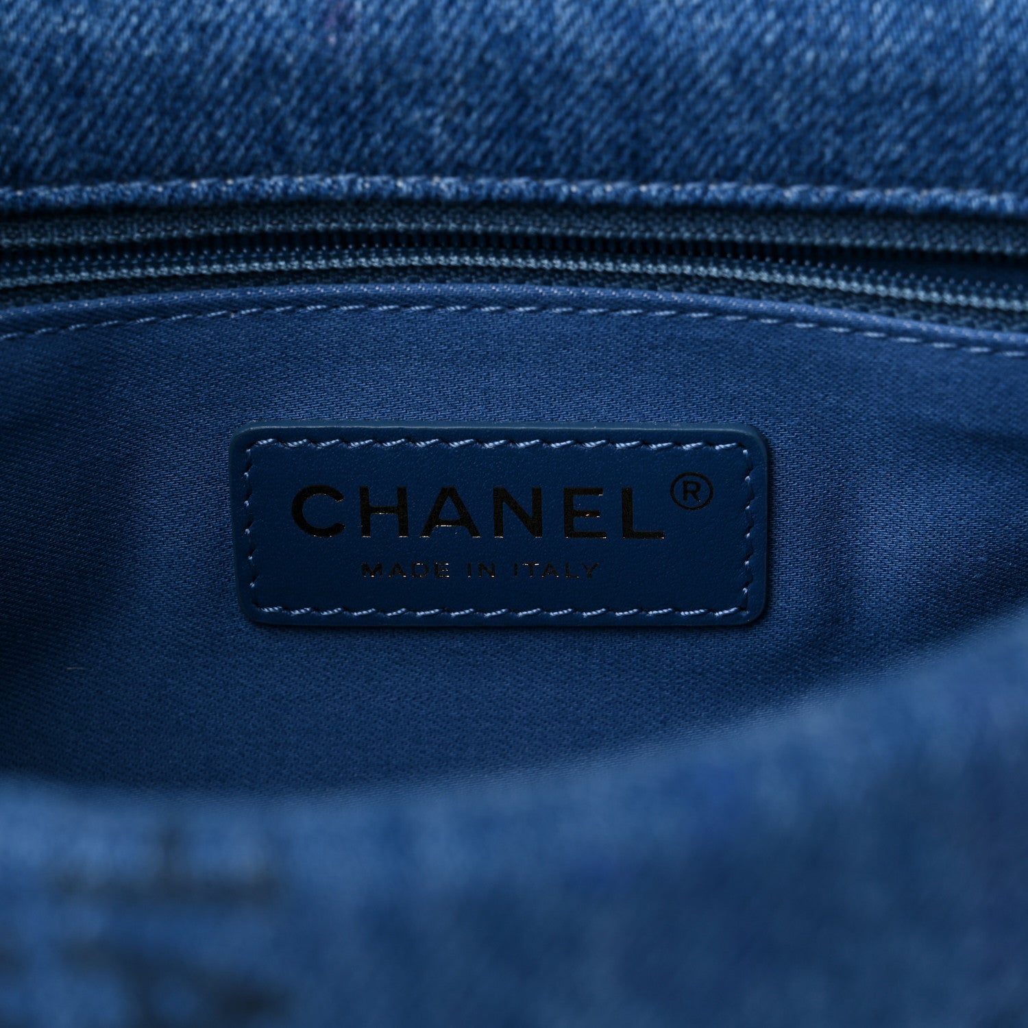 Chanel Denim Quilted Mini Denim Mood Rectangular Flap Blue Multicolor 6 of 9