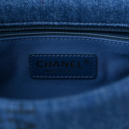 Chanel Denim Quilted Mini Denim Mood Rectangular Flap Blue Multicolor 6 of 9