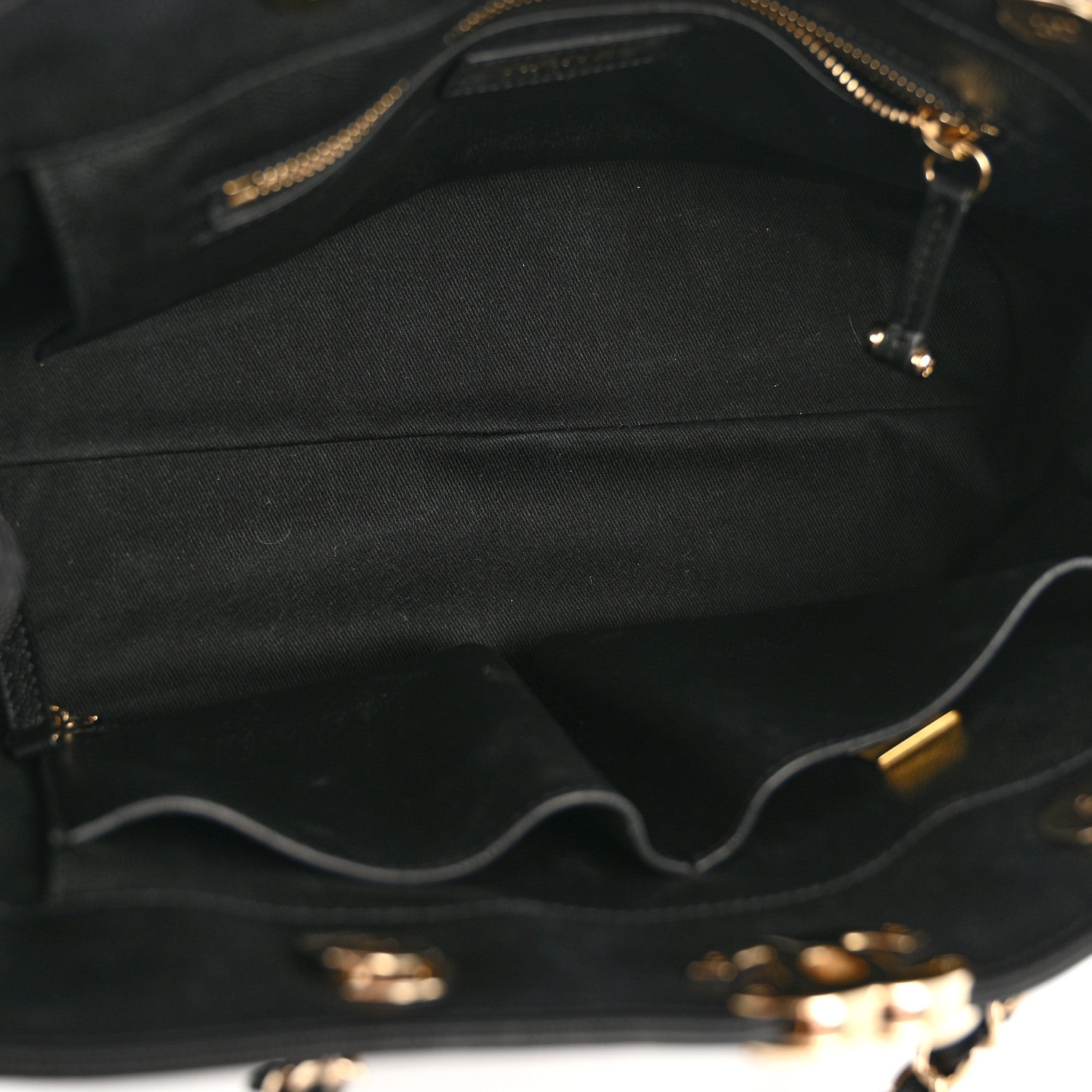 Chanel Caviar Quilted Small Shopping Tote  Black 5 of 14