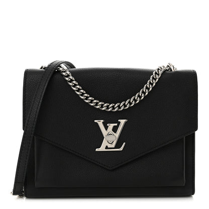 Louis Vuitton Soft Calfskin My Lockme Chain Bag BB Black 1 of 12