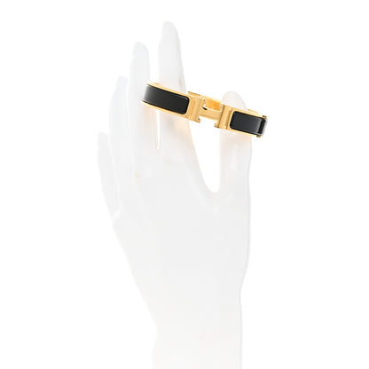 Hermes Enamel Narrow Clic Clac H Bracelet PM Black 2 of 4