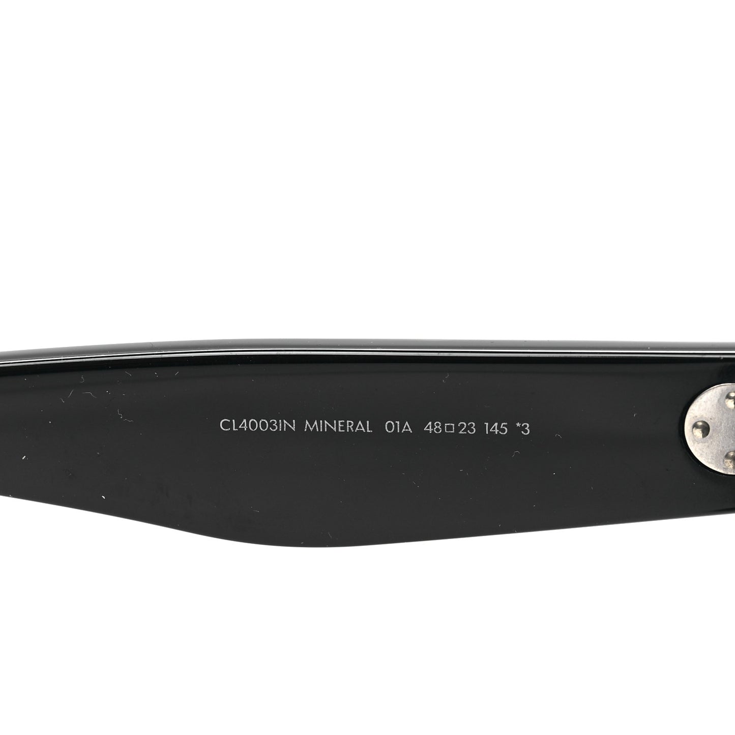 Acetate Studded Mineral Round Sunglasses CL40031N Black
