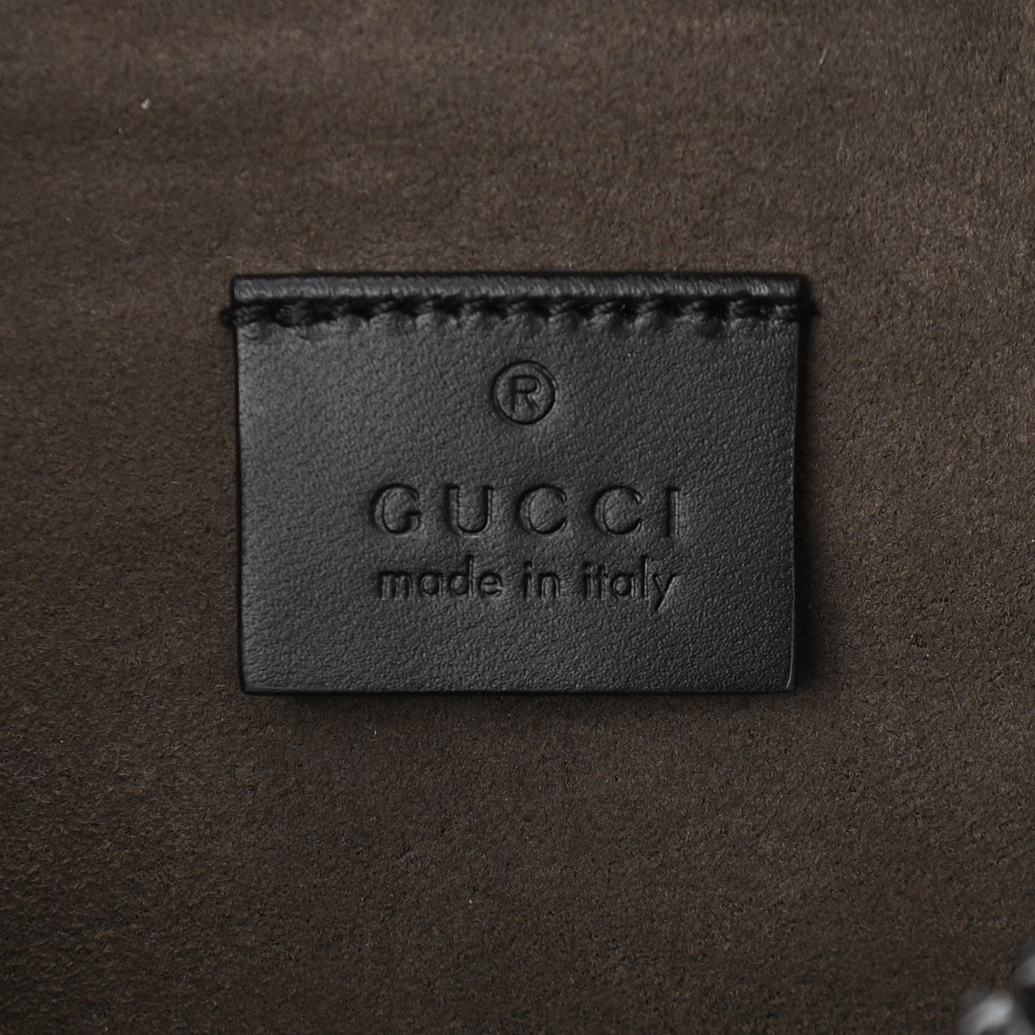 Gucci GG Supreme Monogram Belt Bag Black 6 of 11