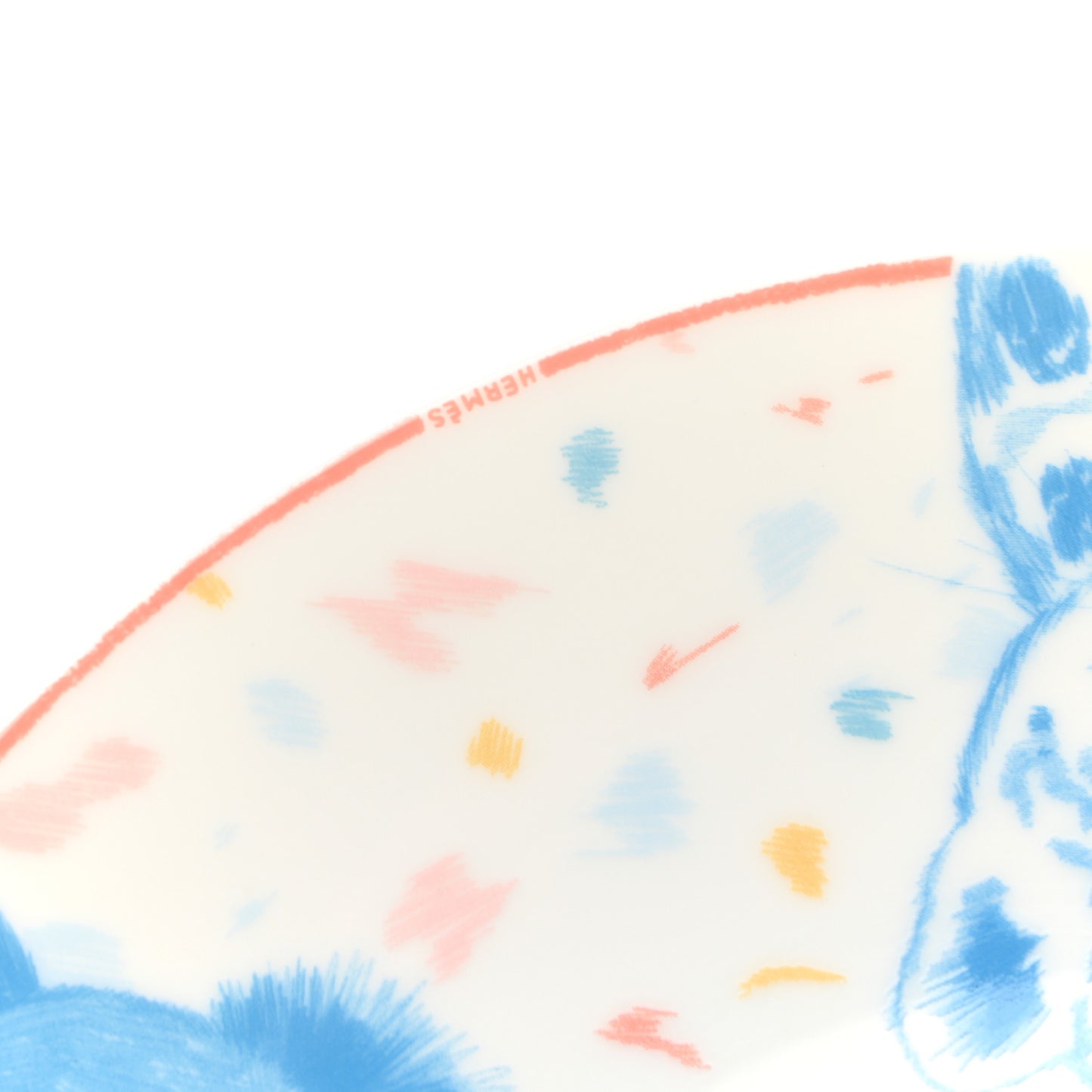 Porcelain Passe-Passe Dessert Plate