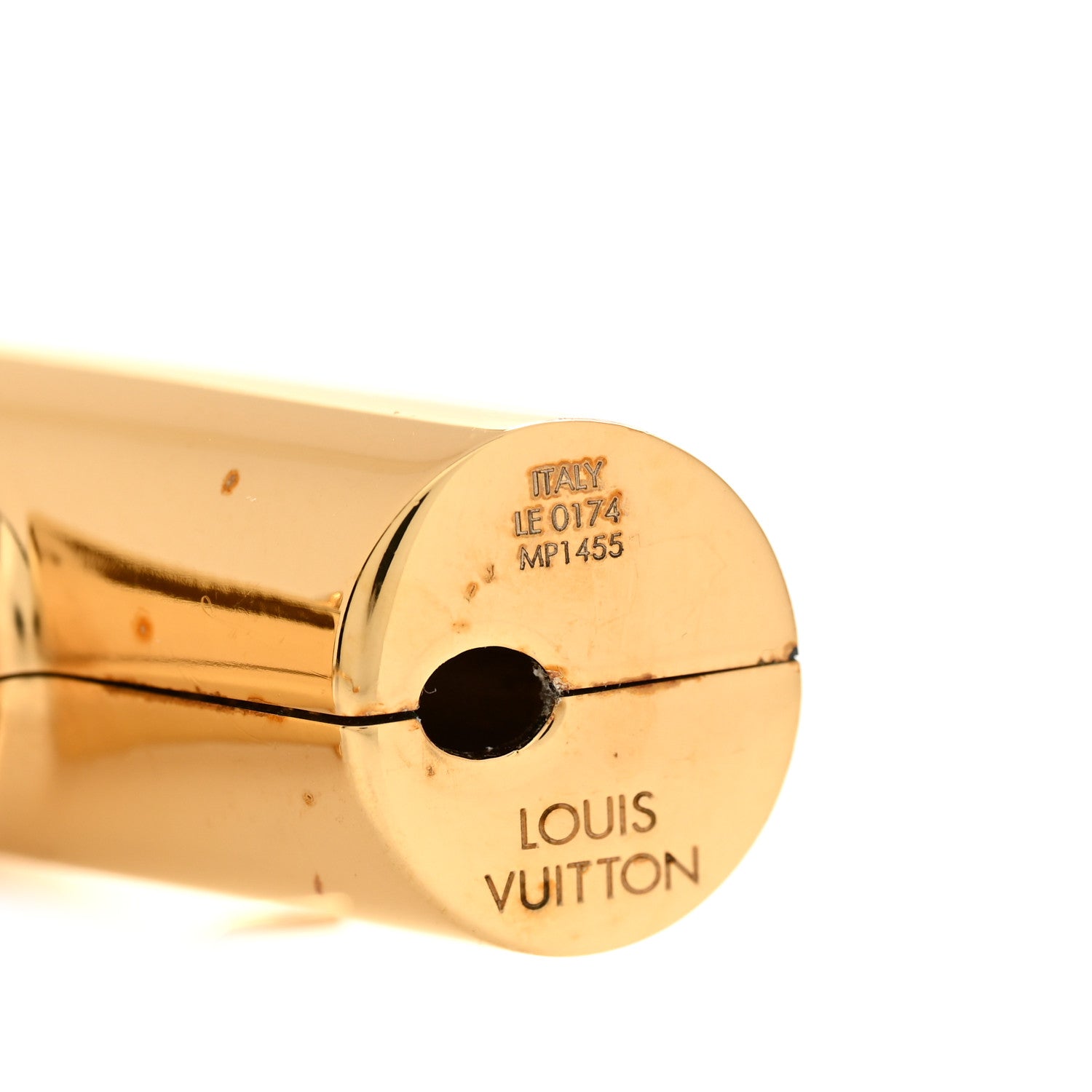 Louis Vuitton Essential V Single Hoop Earring Gold 4 of 6