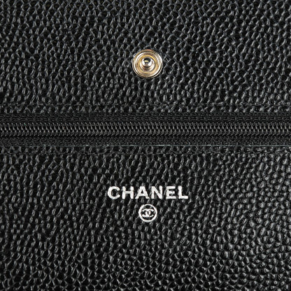 Chanel Caviar Quilted Wallet On Chain WOC Black 6 of 8