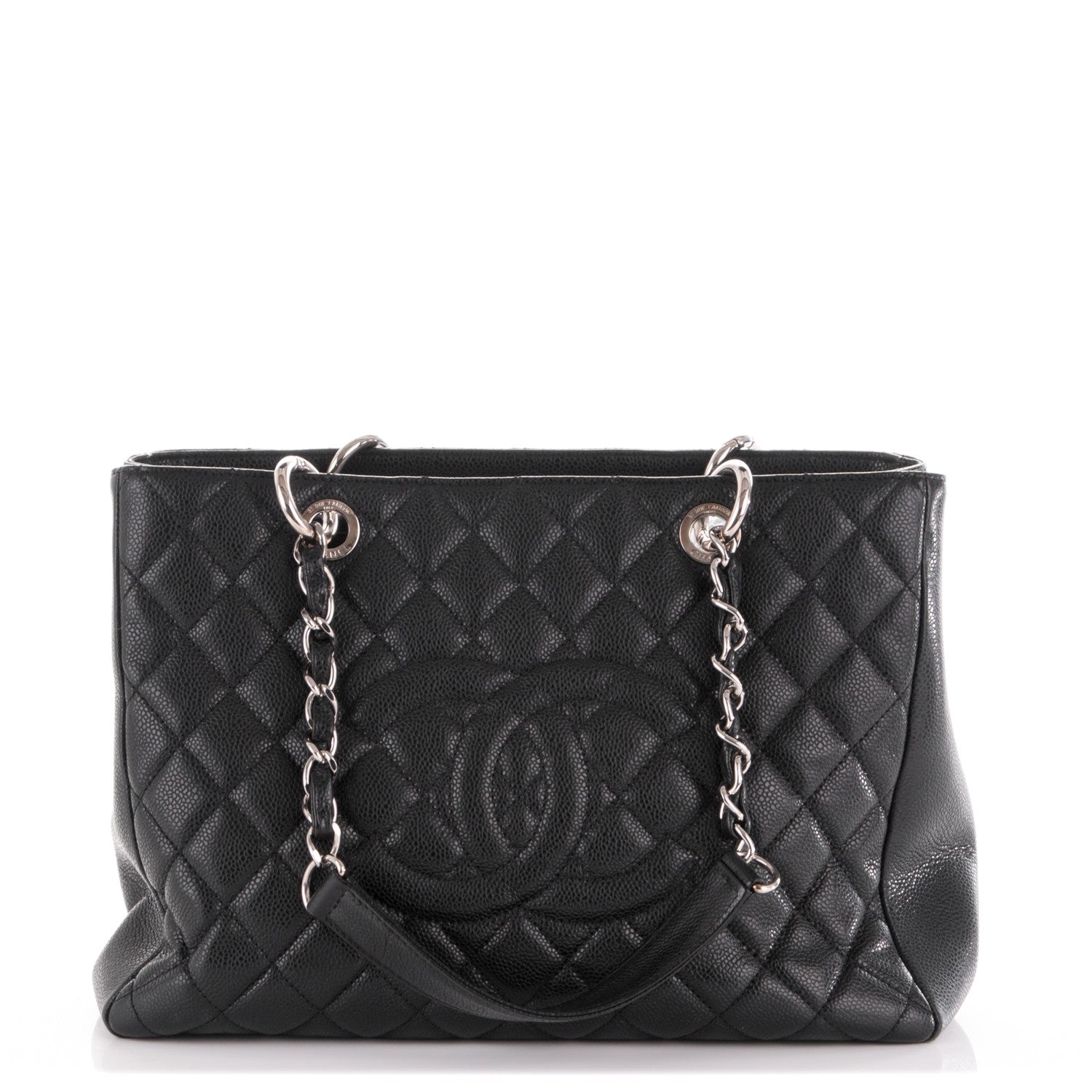 Chanel Caviar Quilted Grand Shopping Tote GST Black 1 of 9