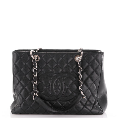 Chanel Caviar Quilted Grand Shopping Tote GST Black 1 of 9