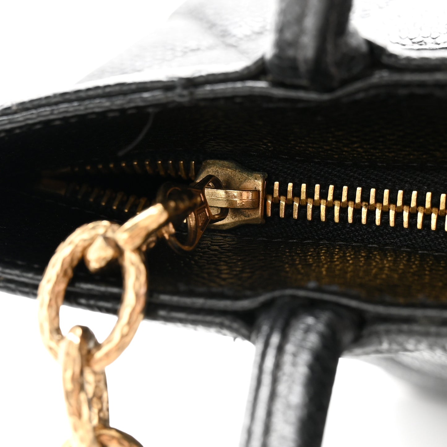 Caviar Quilted Medallion Tote Black