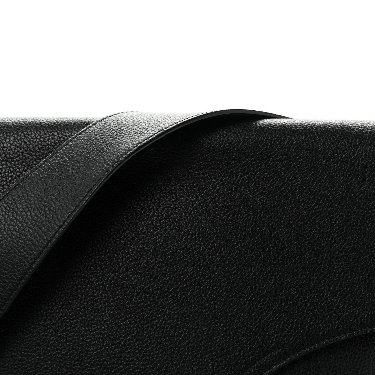 Christian Dior Grained Calfskin Saddle Messenger Bag Black 8 of 10