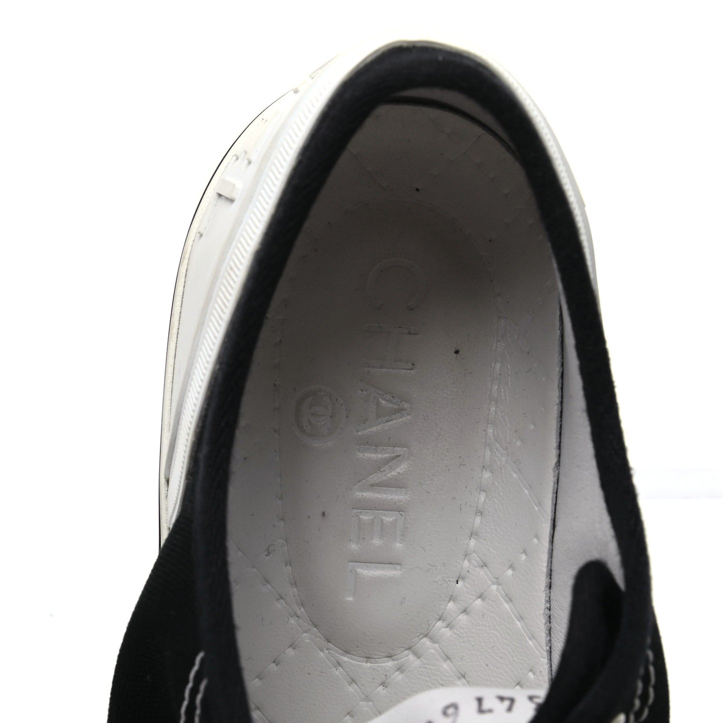 Canvas Lace Up Cap Toe Sneakers 36.5 Black