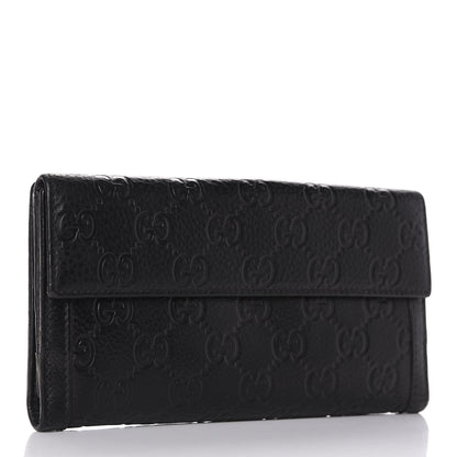 Gucci Guccissima Signoria Continental Wallet Black 3 of 10