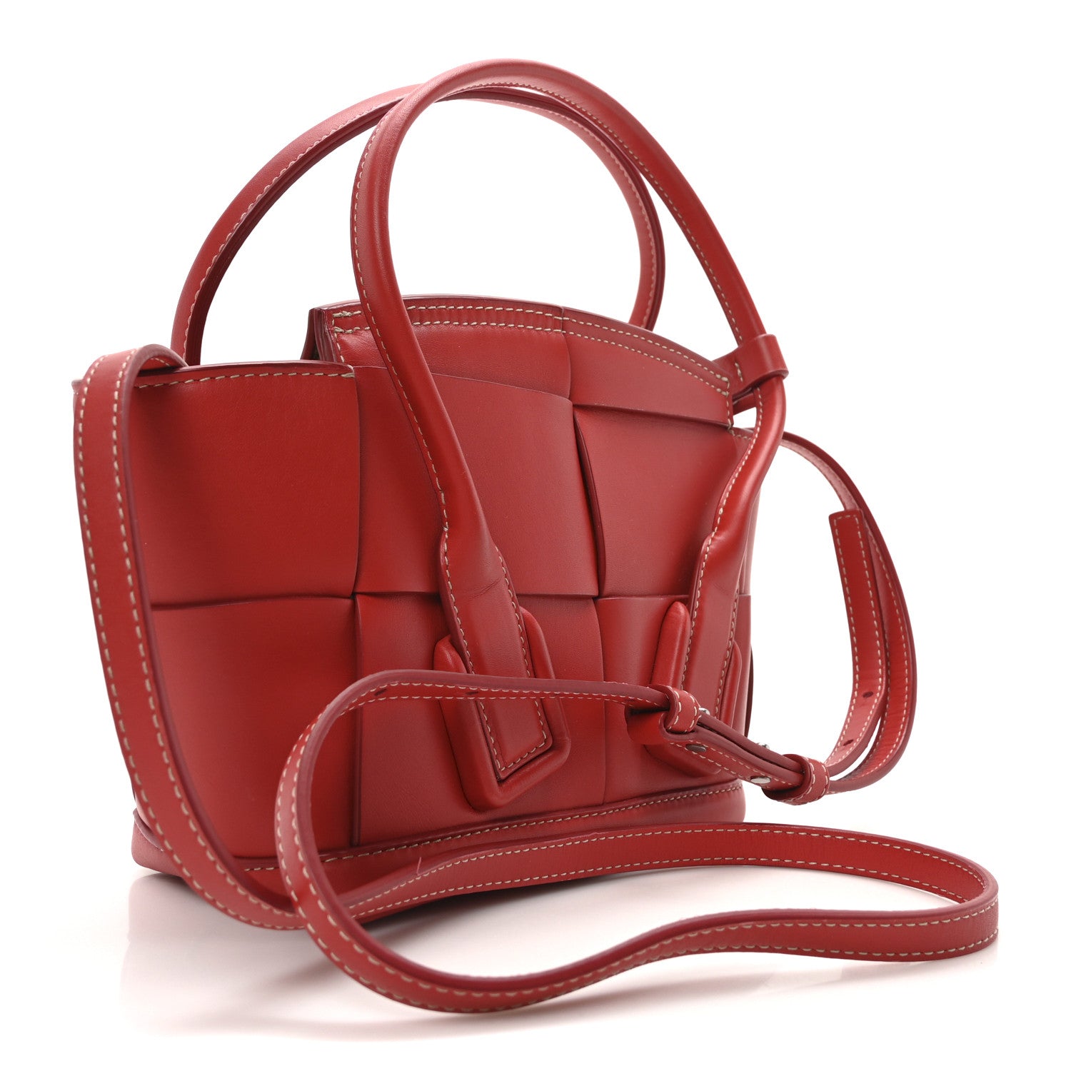 Bottega Veneta French Calfskin Mini Maxi Intrecciato Arco Polish 3 of 9