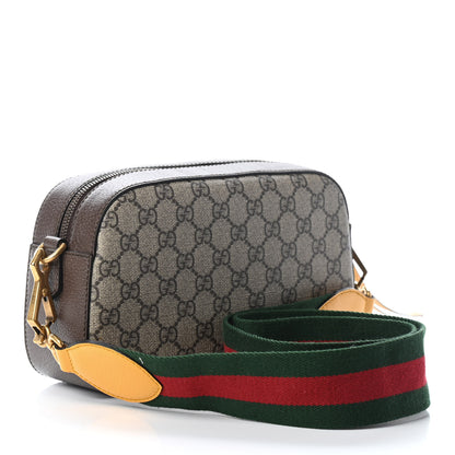 Gucci GG Supreme Monogram Web Neo Vintage Shoulder Bag Beige New Acero Crop 3 of 9