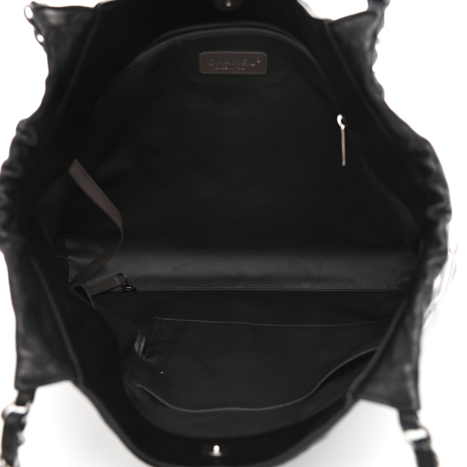 Chanel Patent Calfskin Patchwork Brooklyn Tote Black 5 of 12