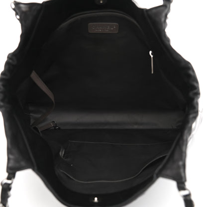 Chanel Patent Calfskin Patchwork Brooklyn Tote Black 5 of 12
