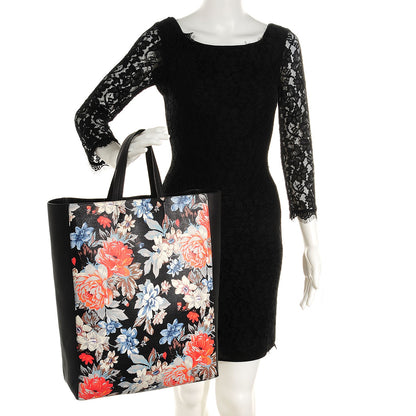 Celine Lambskin Floral Vertical Cabas Potiron 2 of 9