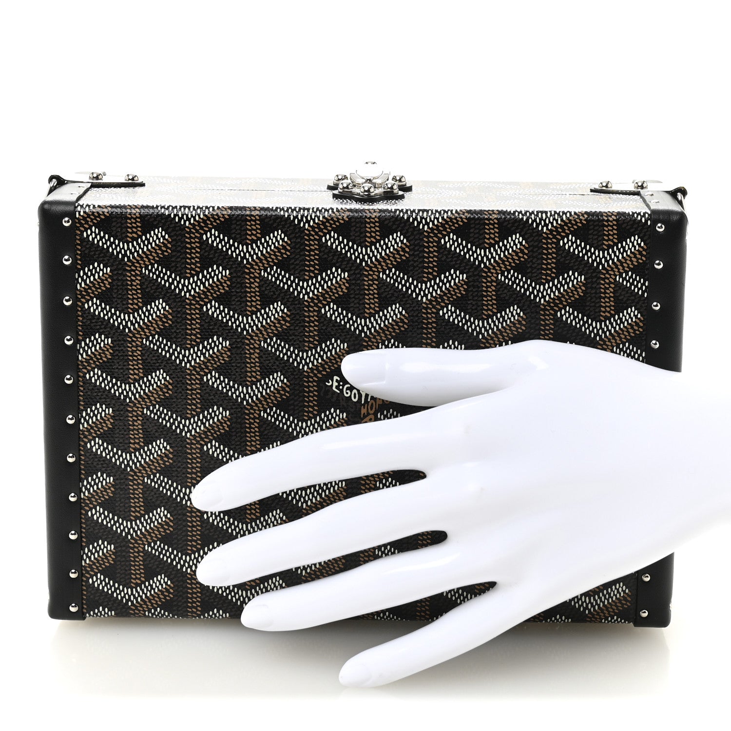 Goyard Goyardine Minaudiere Trunk Bag Black 2 of 10