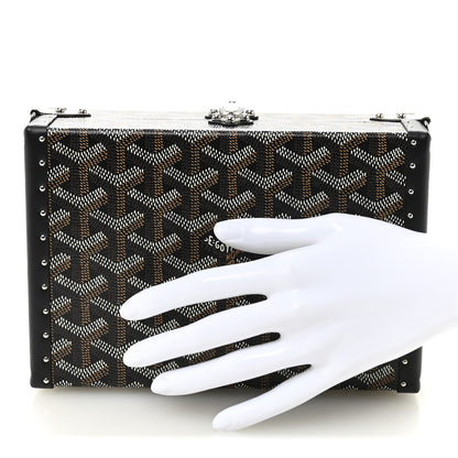 Goyard Goyardine Minaudiere Trunk Bag Black 2 of 10