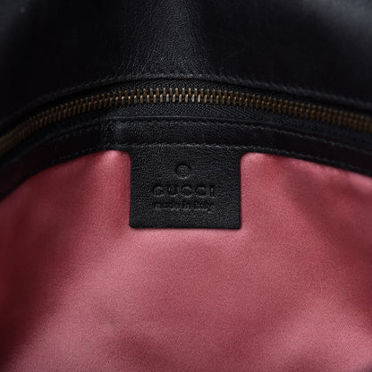 Gucci Velvet Matelasse Medium GG Marmont Shoulder Bag Black 9 of 10