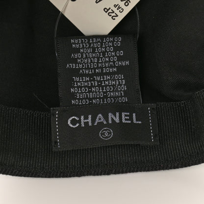 Chanel Denim Mood Cap Hat Black 8 of 8