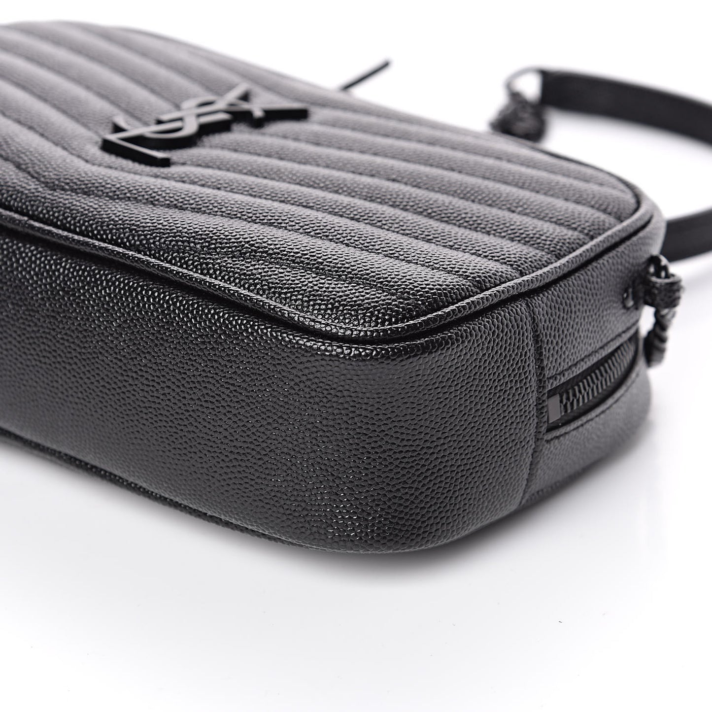 Grain De Poudre Matelasse Monogram Mini Lou Camera Bag Black