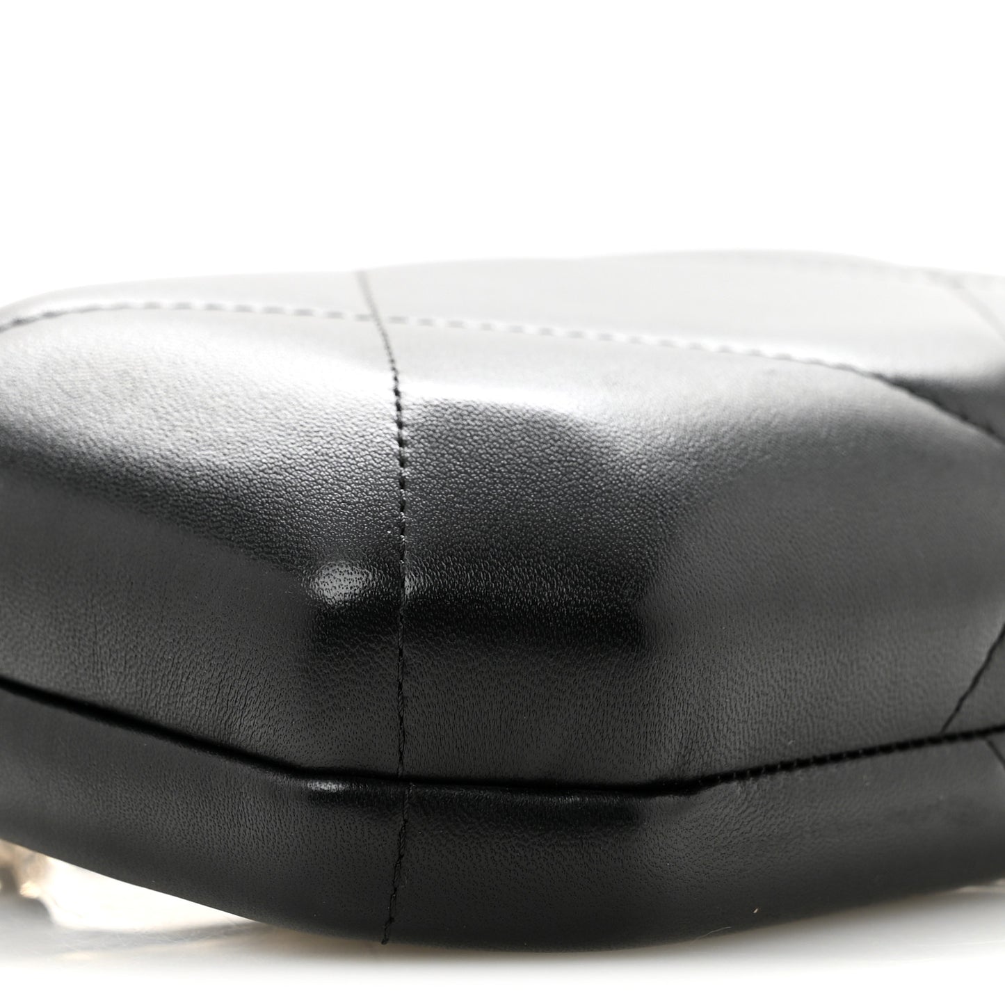 Lambskin Quilted Clutch With Chain Black