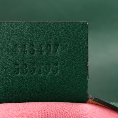 Gucci Velvet Matelasse Small GG Marmont Shoulder Bag Emerald 7 of 10