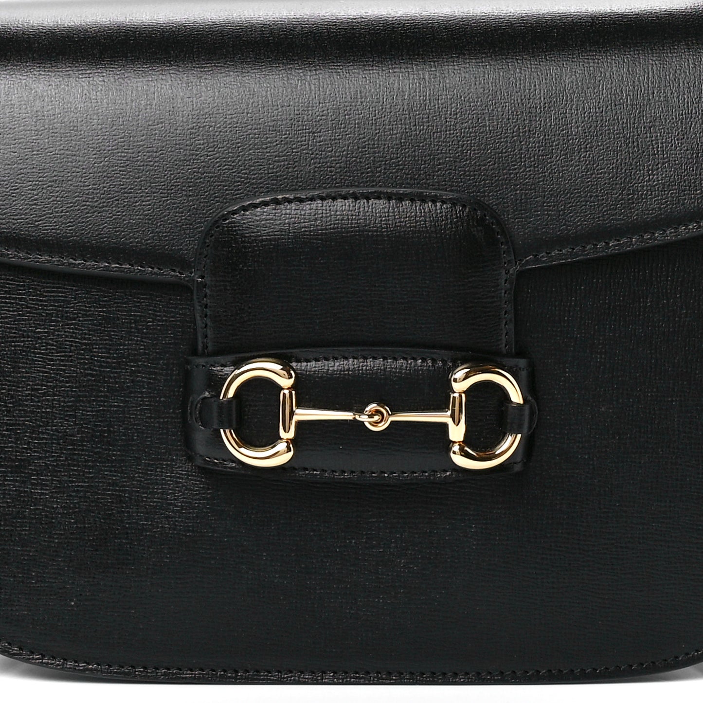 Azalea Calfskin Horsebit 1955 Shoulder Bag Black