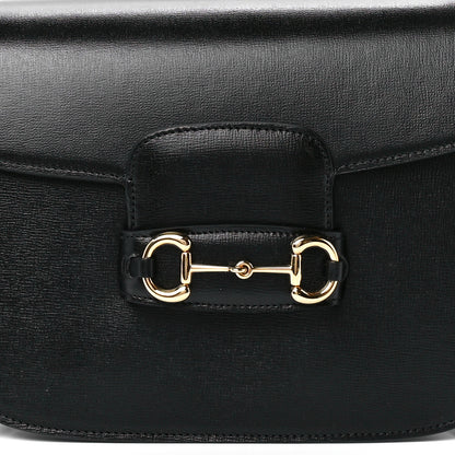 Gucci Azalea Calfskin Horsebit 1955 Shoulder Bag Black 8 of 11