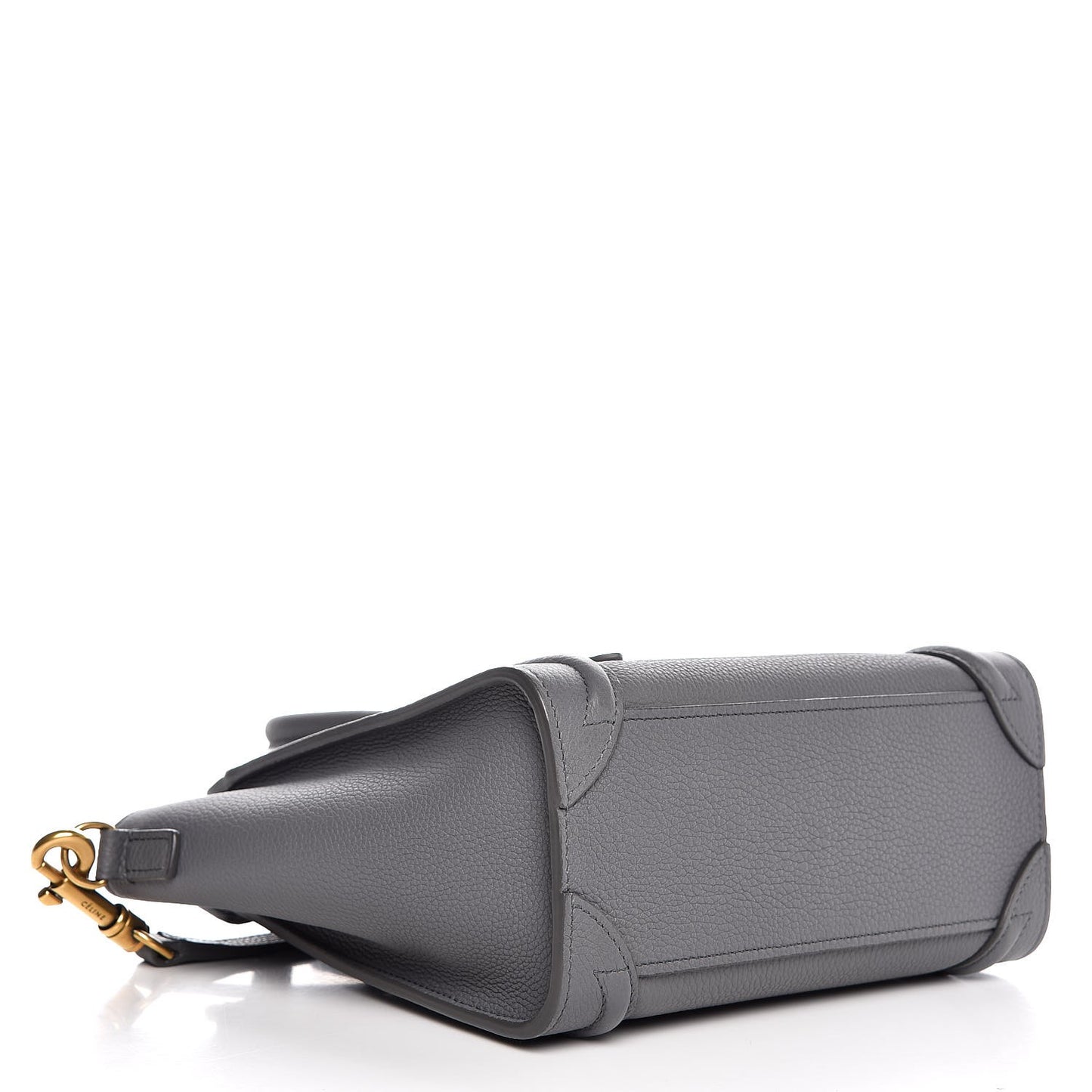 Baby Grained Calfskin Nano Luggage Kohl