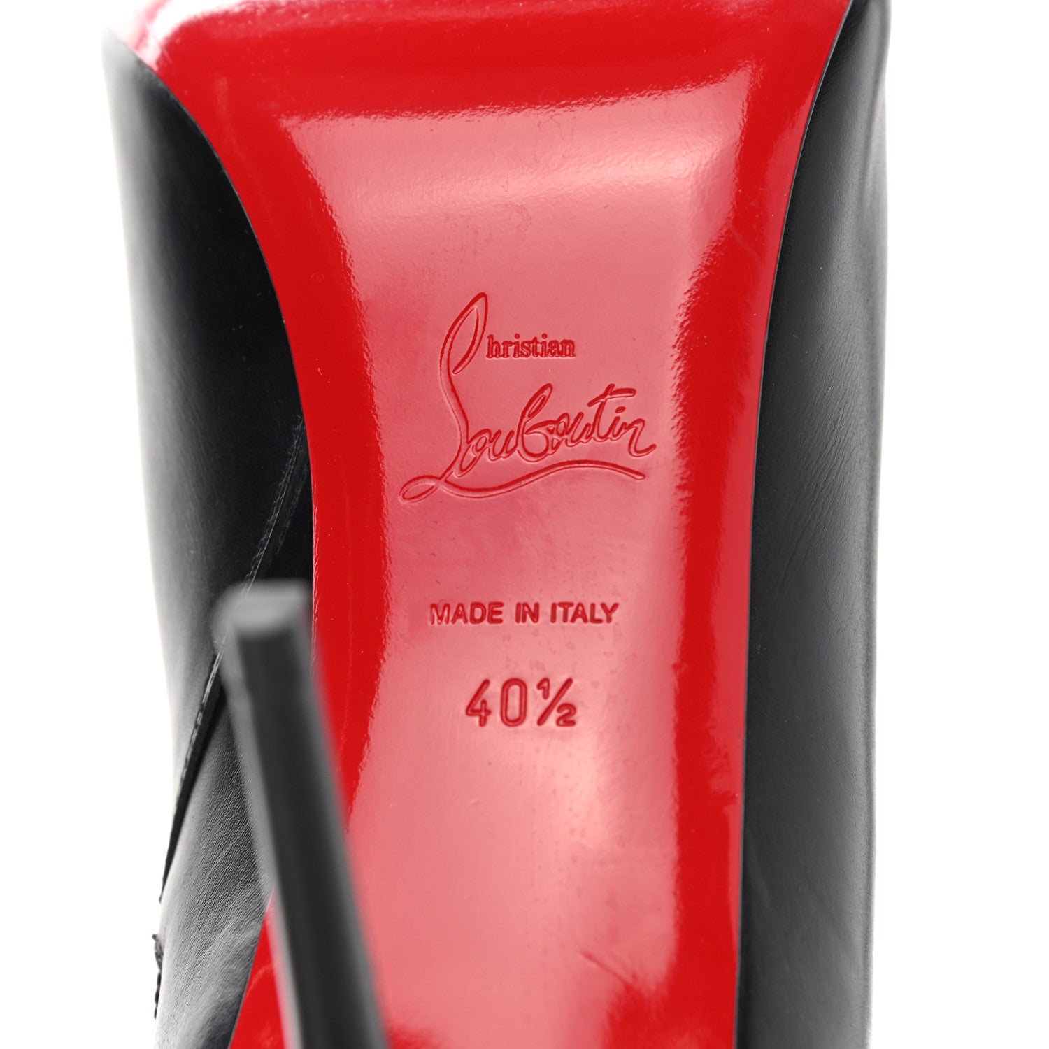 Christian Louboutin Calfskin So Kate Booty 100 Ankle Boots 40.5 Black 17 of 22