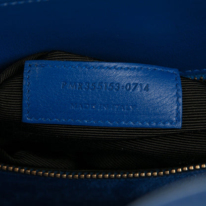 Saint Laurent Calfskin Small Sac De Jour Blue Majorelle 7 of 7