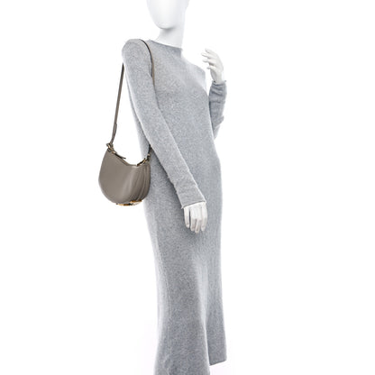 Fendi Vitello Grace Matte Mini Fendigraphy Hobo Bag Tortora 2 of 9