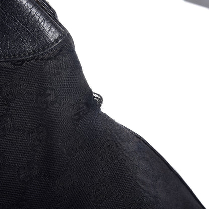 Gucci Monogram Web Hasler Hobo Black 13 of 14