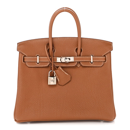 Hermes Togo Birkin 25 Gold 1 of 14