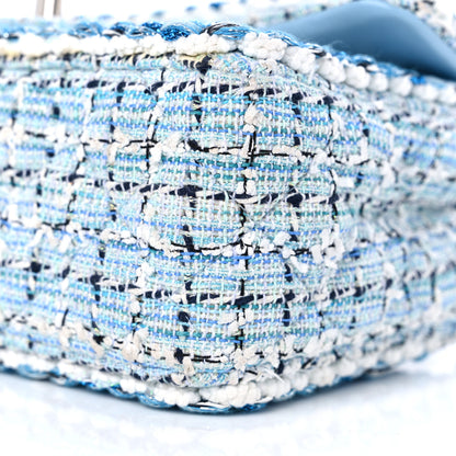 Chanel Tweed Braid Mini Flap Blue White 10 of 11