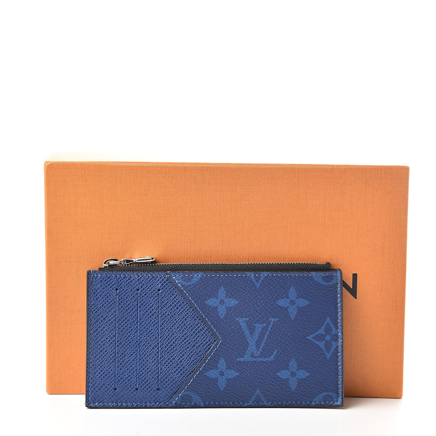 Louis Vuitton Monogram Taiga Coin Card Holder Cobalt 8 of 8
