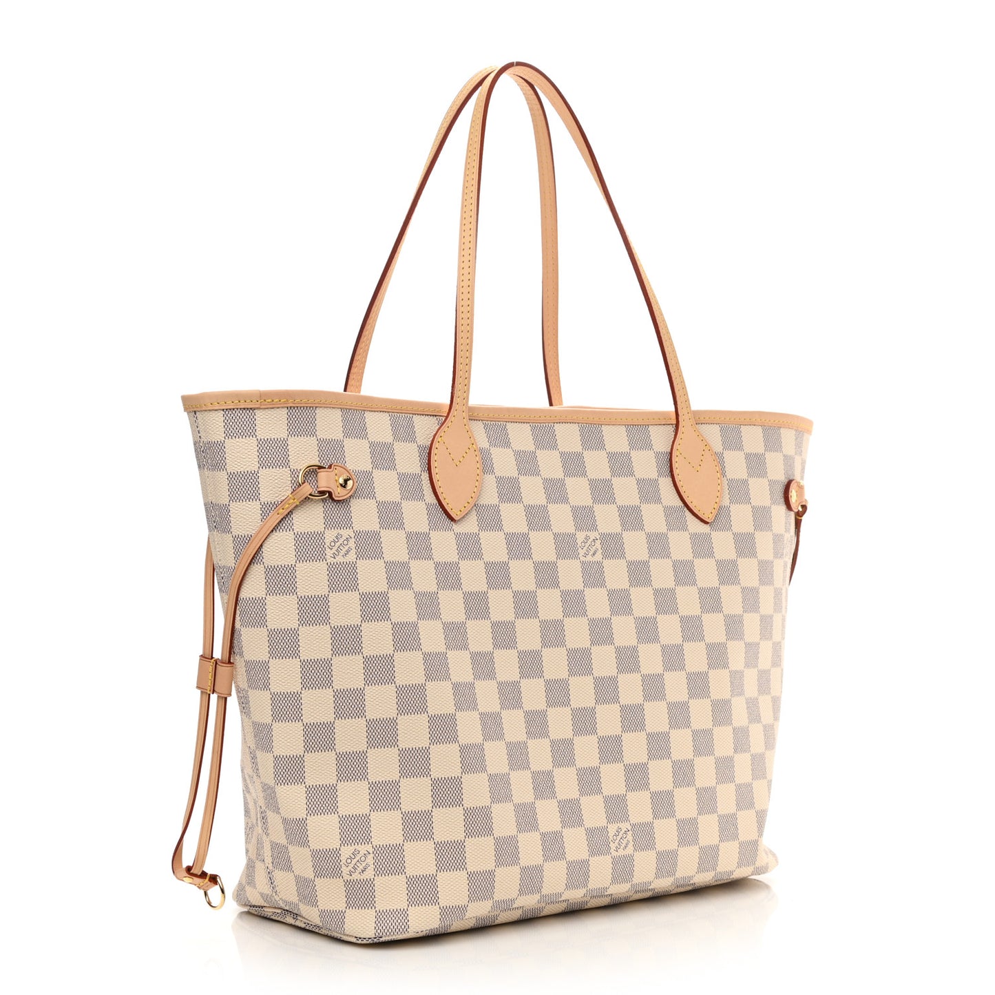Damier Azur Neo Neverfull MM Rose Ballerine