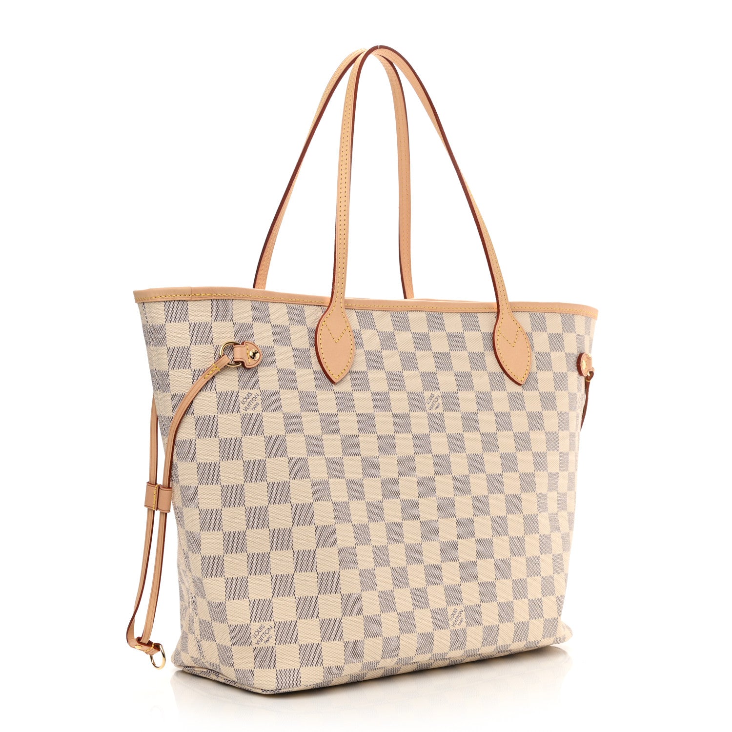 Louis Vuitton Damier Azur Neo Neverfull MM Rose Ballerine 3 of 9