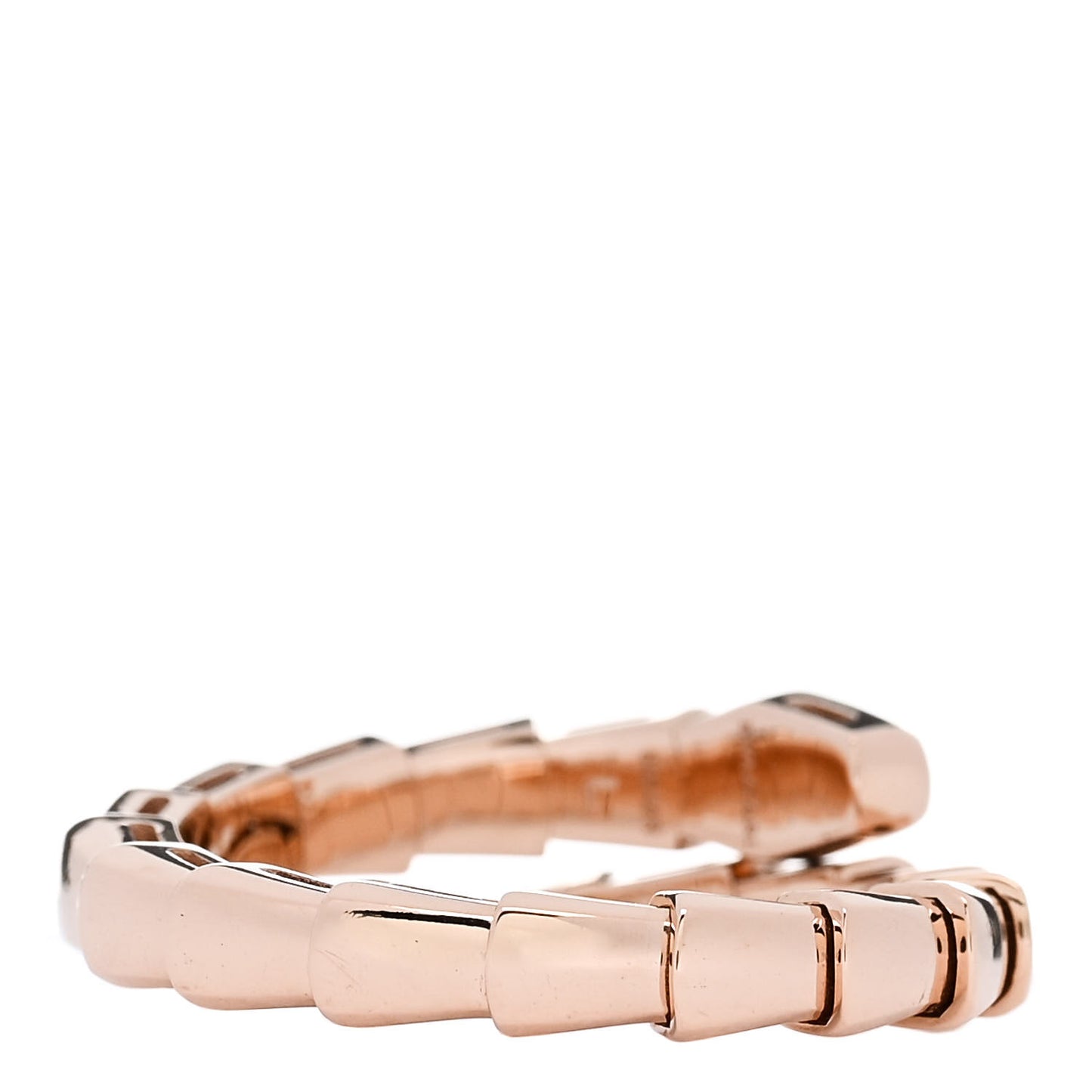 18K Rose Gold Serpenti Viper Ring L