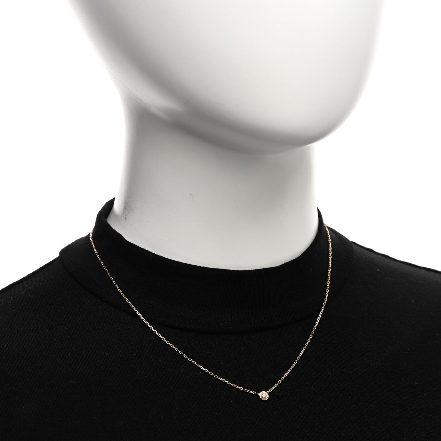 18K Yellow Gold Diamond SM D'Amour Pendant Necklace