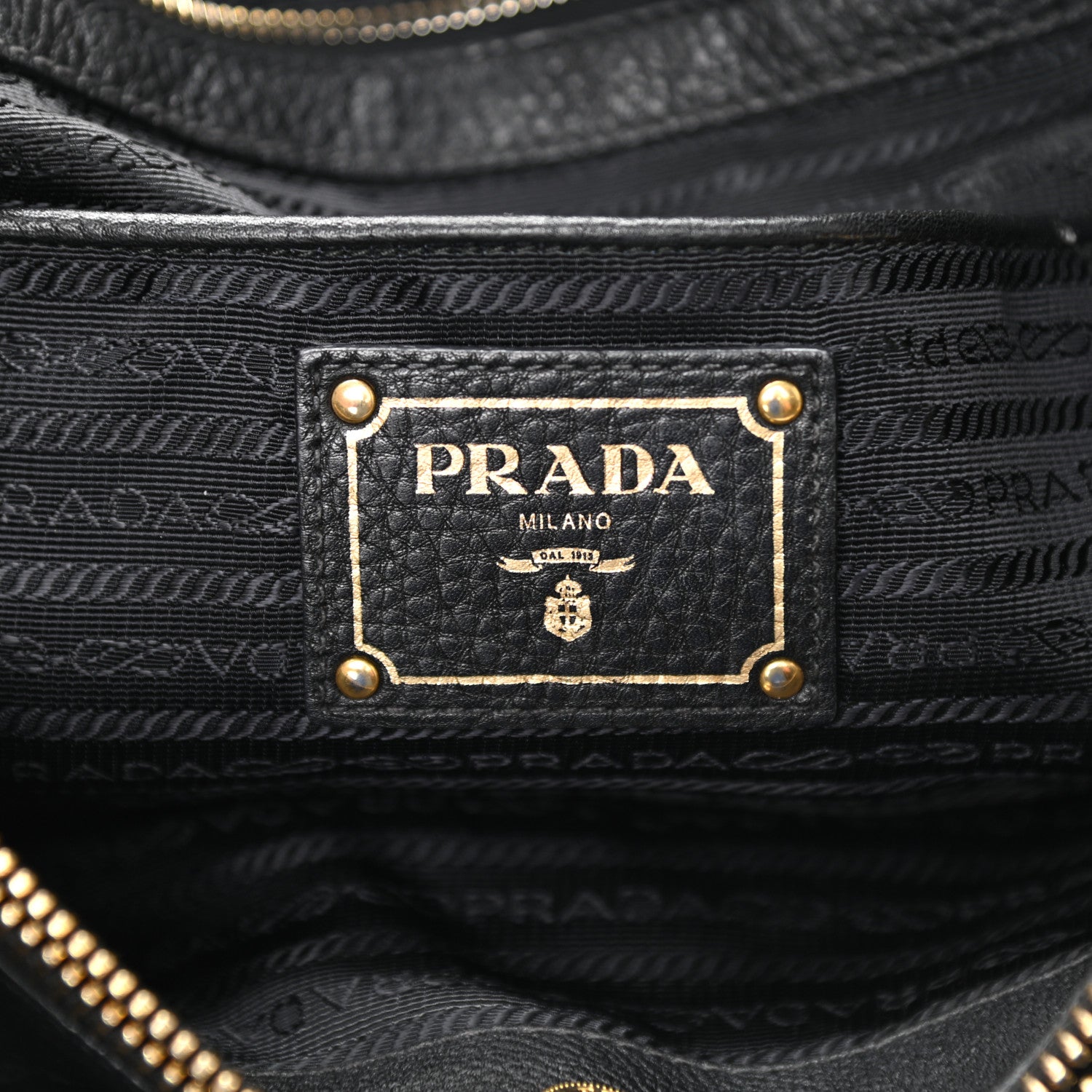 Prada Tessuto Nylon Saffiano Tote Black 6 of 13