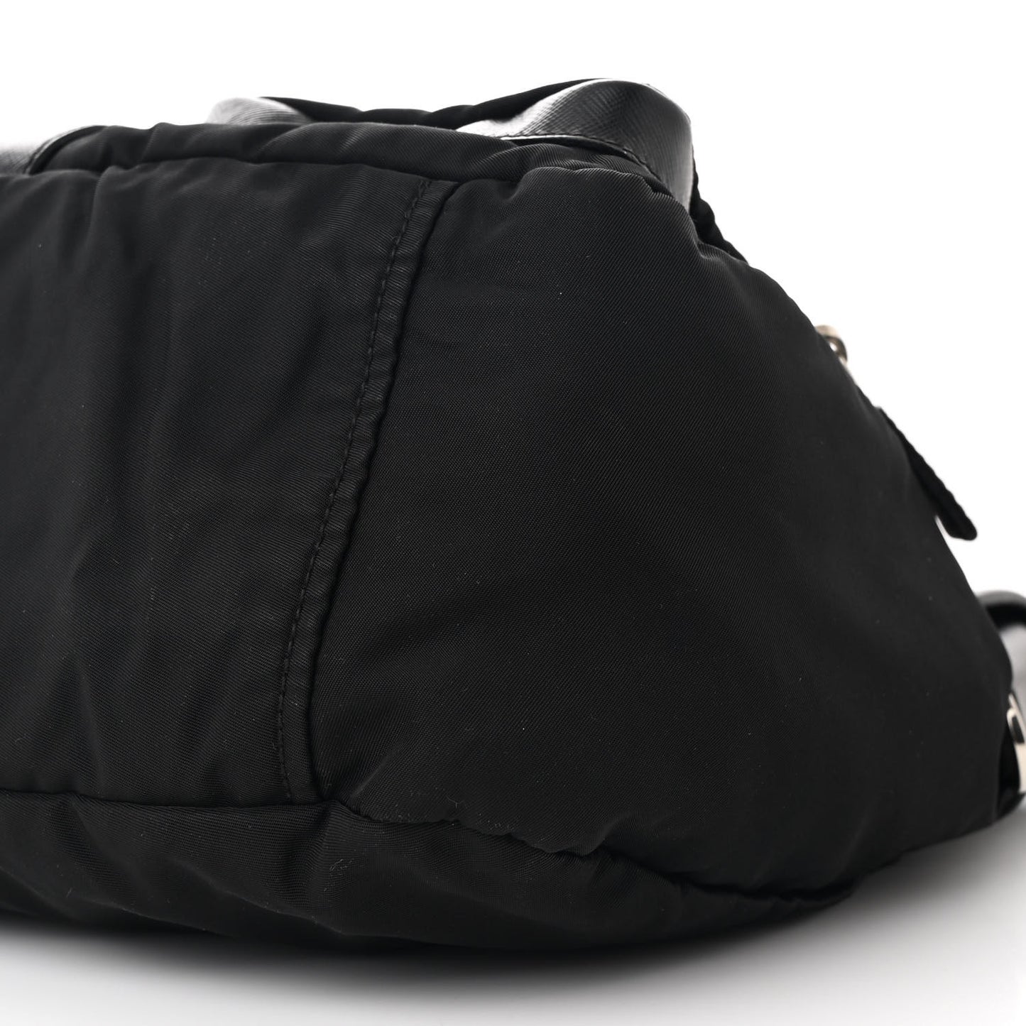 Nylon Saffiano Vela Messenger Bag Black