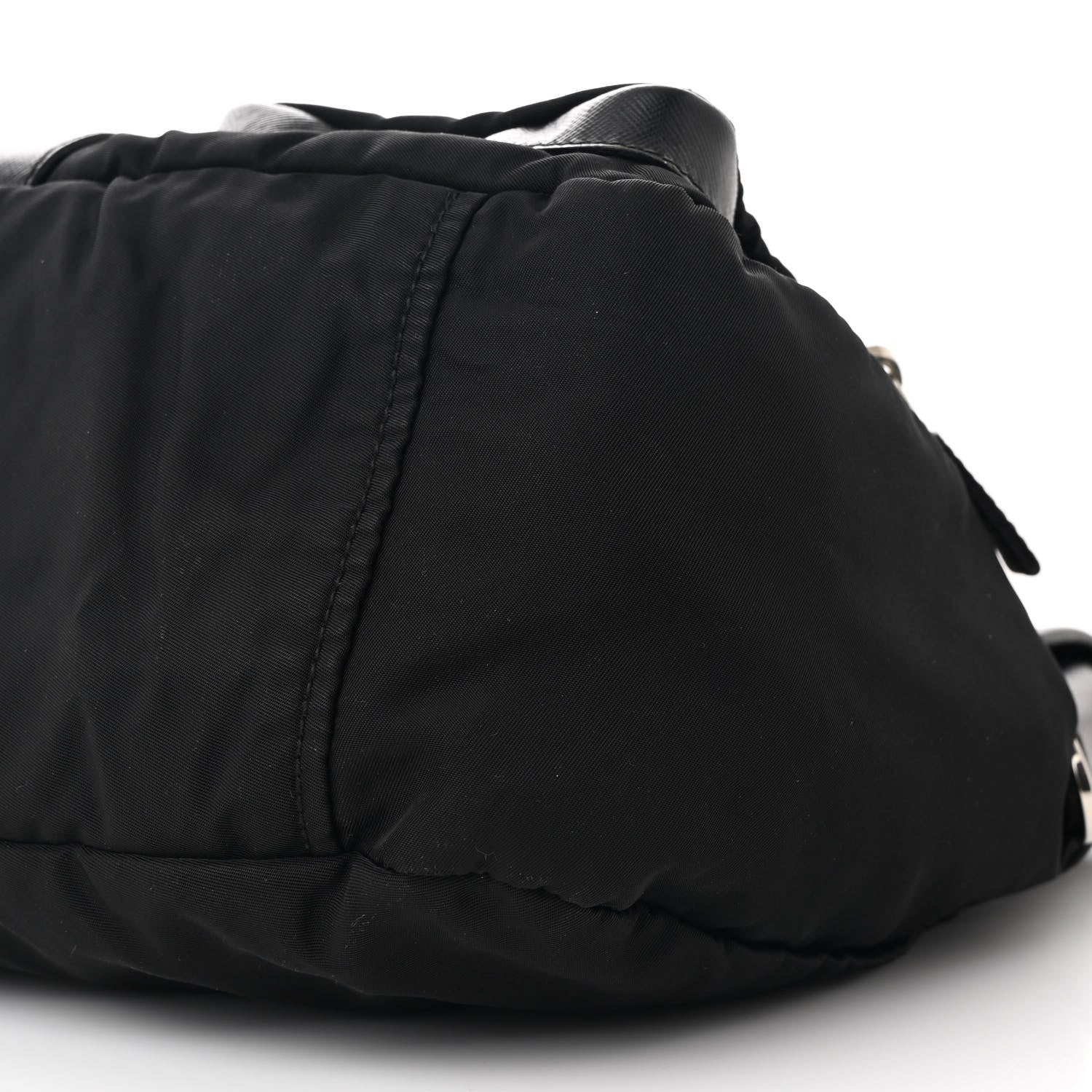 Prada Nylon Saffiano Vela Messenger Bag Black 10 of 11